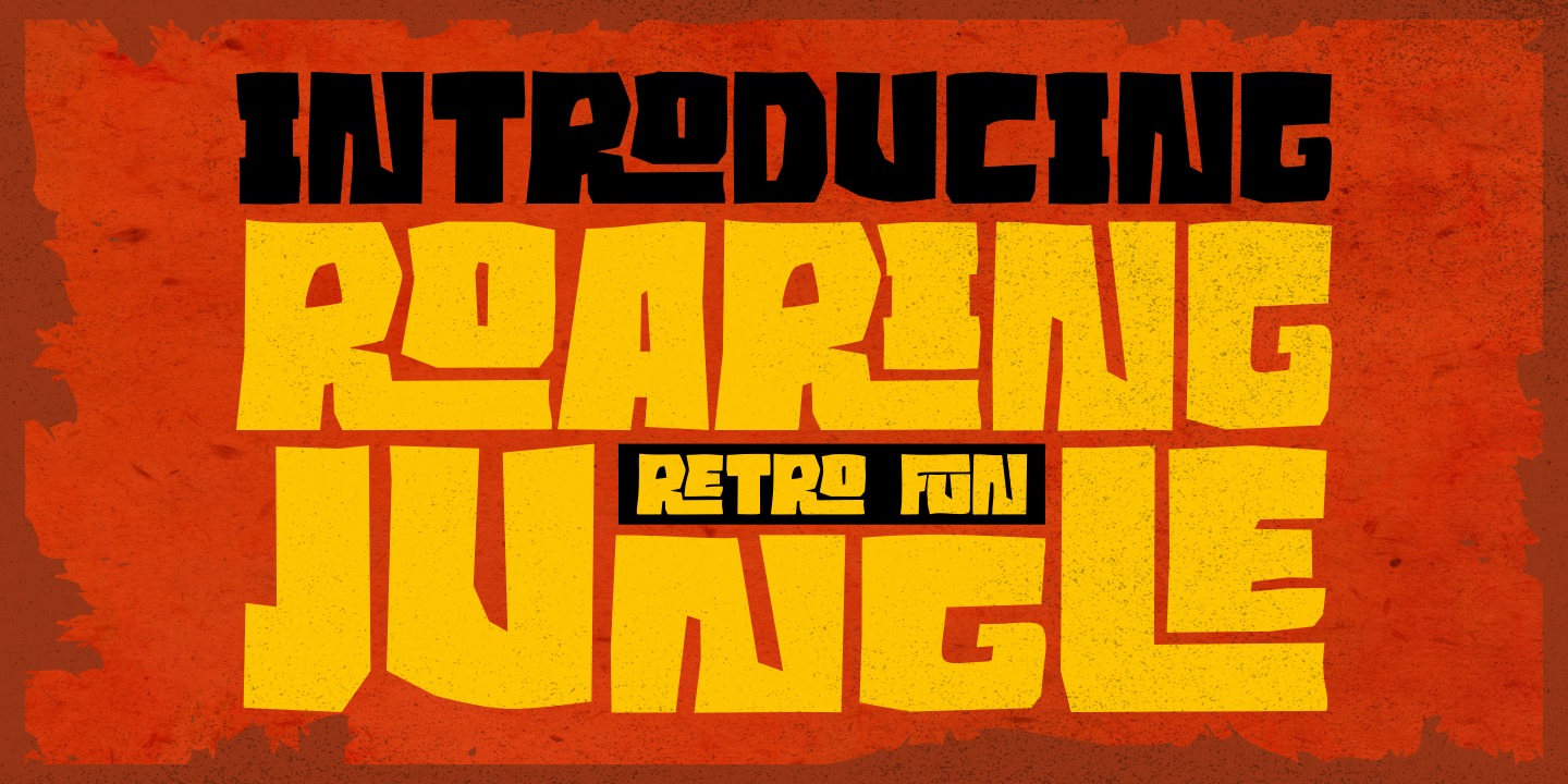 Roaring Jungle Font preview